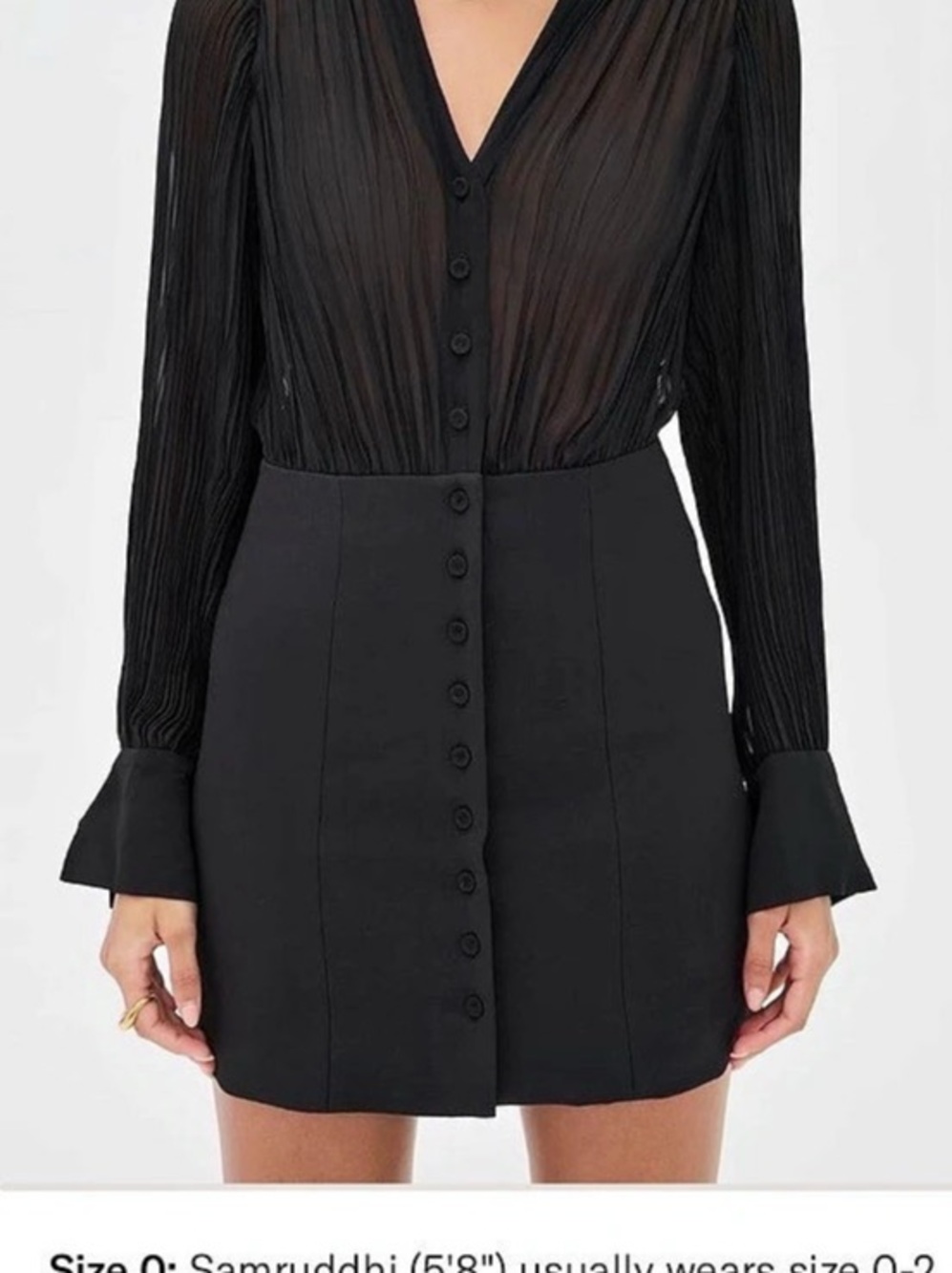 Favorite Daughter The Change Me Dress Mini Black Size 0 Like New